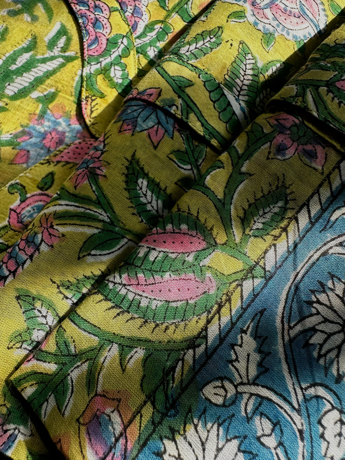 Lemonchello | Pure Mulmul Kaftan Shirt