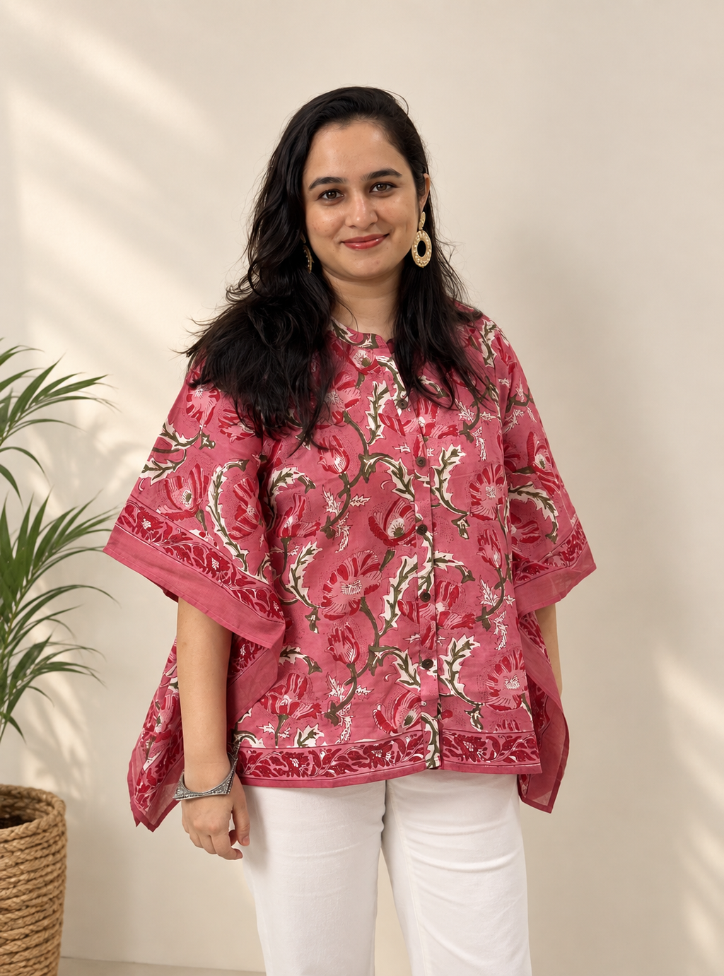 Gulabo | Pure Mulmul Kaftan Shirt