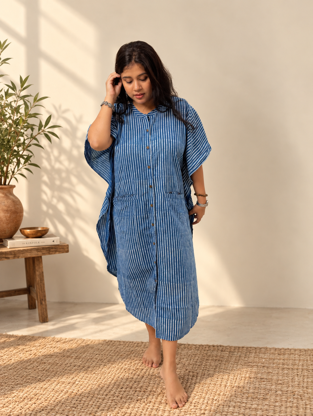 Raw Indie-Go | Pure Cotton Kaftan Dress