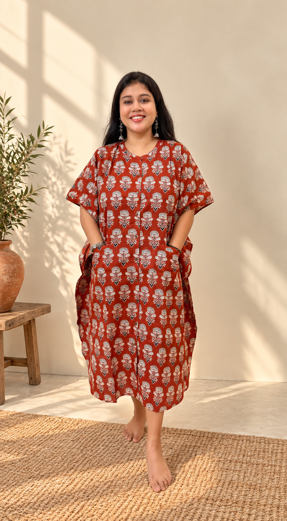 Geeli Mitti | Pure Cotton Kaftan Dress