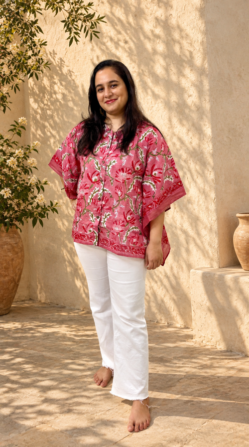 Gulabo | Pure Mulmul Kaftan Shirt