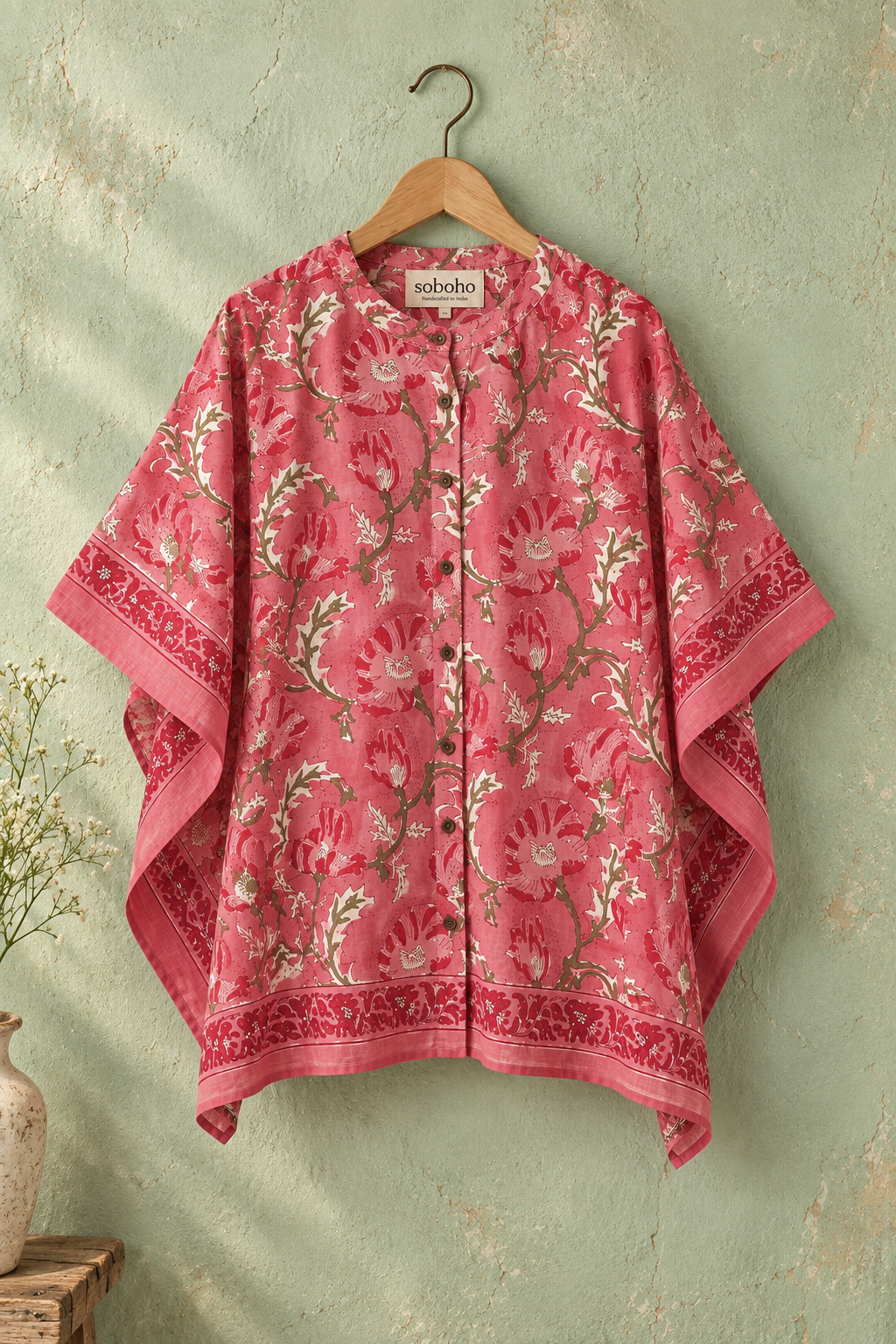 Gulabo | Pure Mulmul Kaftan Shirt