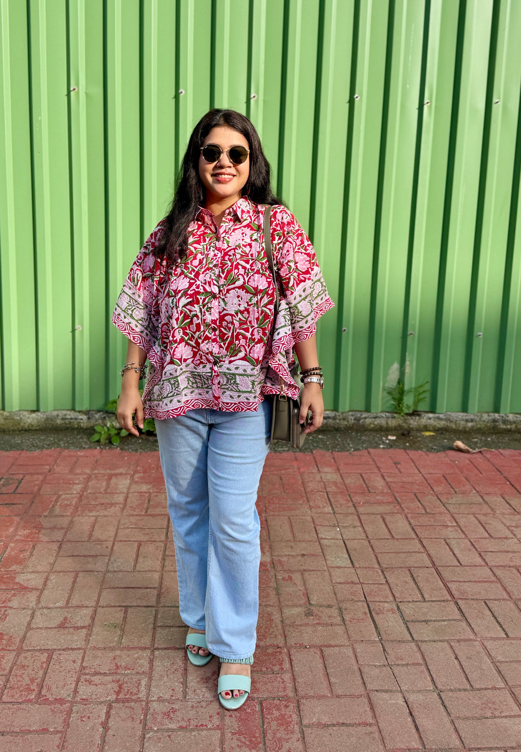 Gulmohar | Pure Mulmul Kaftan Shirt